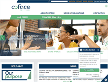 Tablet Screenshot of cofacecentraleurope.com